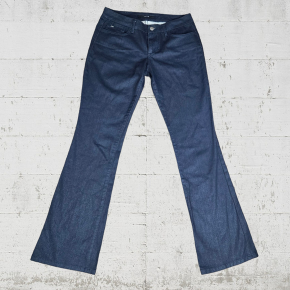 Joes Jeans Dark Wash Bootcut Flare Mid Rise Honey Sparkly Glitter Jeans Size 29 - Picture 2 of 6